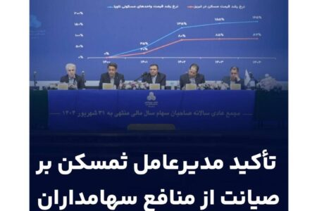 برگزاری مجمع عمومی سالیانه ثغرب/تأکید مدیرعامل ثمسکن بر صیانت از منافع سهامداران