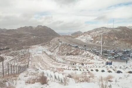 بارش نخستین برف پاییزی در ییلاقات یزد