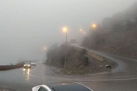 بارندگی در جاده‌های ۸ استان| ممنوعیت تردد در چالوس تا ساعت ۱۹