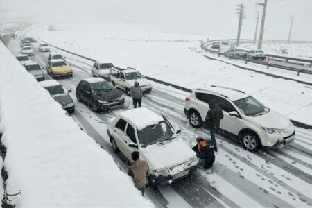 راه کدام مسیرها پس از بارش برف مسدود شد؟