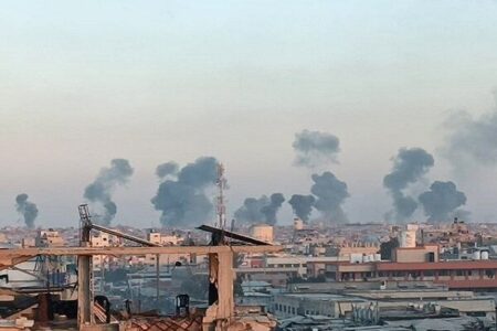 شنیده شدن صدای انفجارهای شدید در نوار غزه