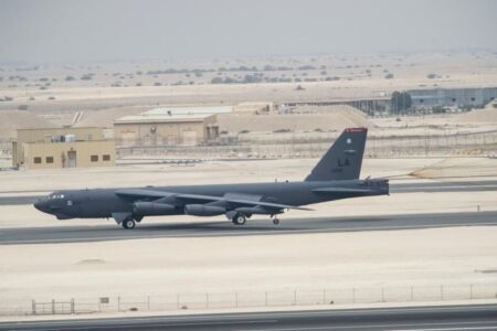 آمریکا عمده تجهیزات خود را از پایگاه العدید قطر خارج کرد+ عکس