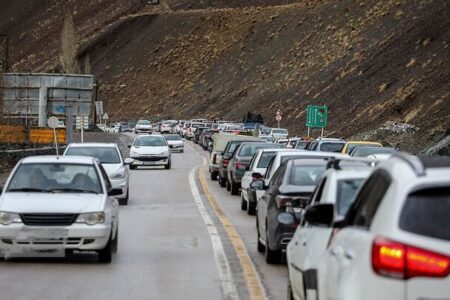 انسداد جاده چالوس برای تعمیرات