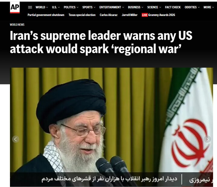 بازتاب هشدار صریح رهبر انقلاب به آمریکا در رسانه‌های بین‌المللی