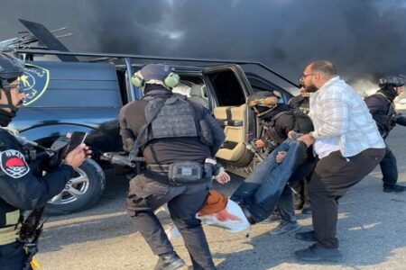 تصادف وحشتناک در غرب عراق با ۱۳ کشته و ۵ زخمی