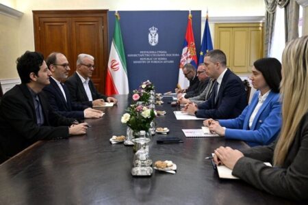 دیدار سفیر جدید جمهوی اسلامی ایران با وزیر خارجه صربستان