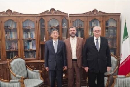 دیدار و گفتگوی غریب آبادی با سفرای روسیه و چین