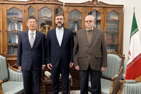 رایزنی و تبادل نظر سفرای چین و روسیه با غریب آبادی