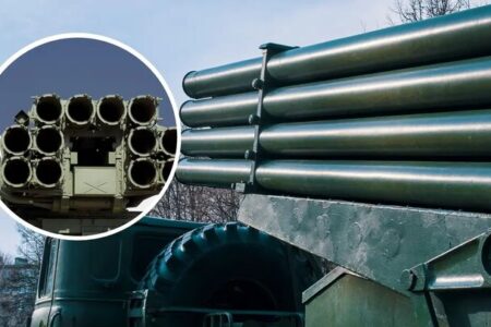 سامانه پرتاب چندگانه موشکی روسیه به نمایش درآمد