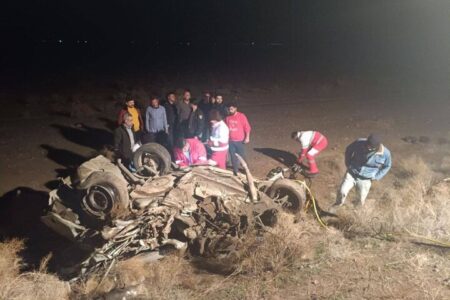 سانحه تصادف کامیون ۱۰ چرخ در محور خوی-جلفا با ۲ مصدوم  و یک فوتی