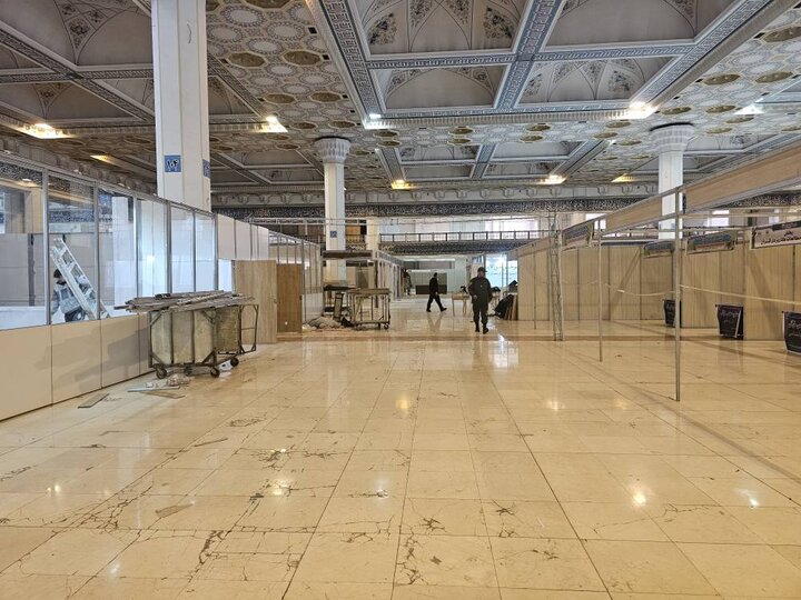 مراحل آماده سازی نمایشگاه بین المللی قرآن ۲ روز مانده به برگزاری