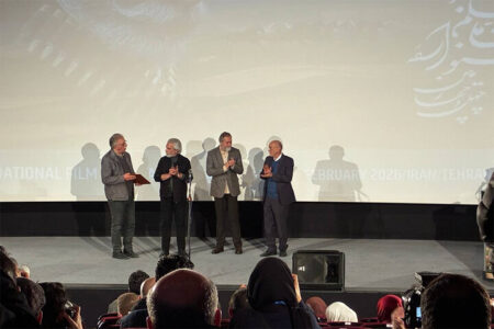 منوچهر محمدی تجلیل شد؛ او مانند پدر برای سینمای ایران است