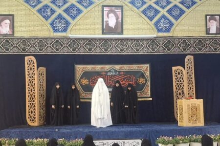 نمایش آیینی«خدیجه حامی رسالت، مادر امامت» در مشهد برگزار شد