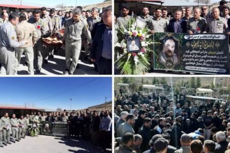وداع با حافظ طبیعت در قروه؛ محیط‌بان کردستانی در حین مأموریت آسمانی شد