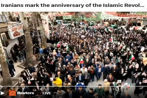 پوشش راهپیمایی ۲۲ بهمن از سوی رویترز