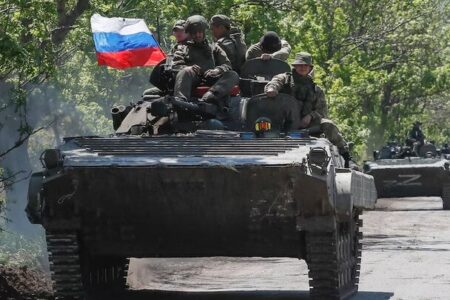 پیشروی ارتش روسیه در شرق اوکراین