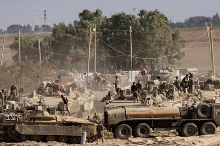 پیشروی چراغ خاموش رژیم صهیونیستی در غزه+ عکس