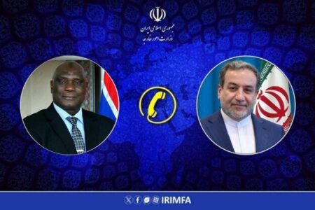 گفتگوی تلفنی وزرای امور خارجه جمهوری اسلامی ایران و گامبیا