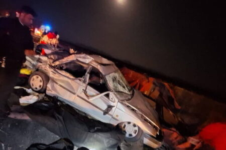 یک کشته و ۱۰ مصدوم در تصادف زنجیره‌ای جاده سمنان به دامغان