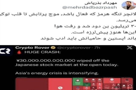 بازتاب جنگ علیه ایران؛ 30تریلیون ین در بورس توکیو دود شد