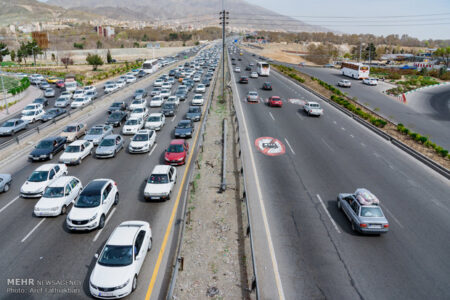 ترافیک سنگین در محورهای ورودی تهران