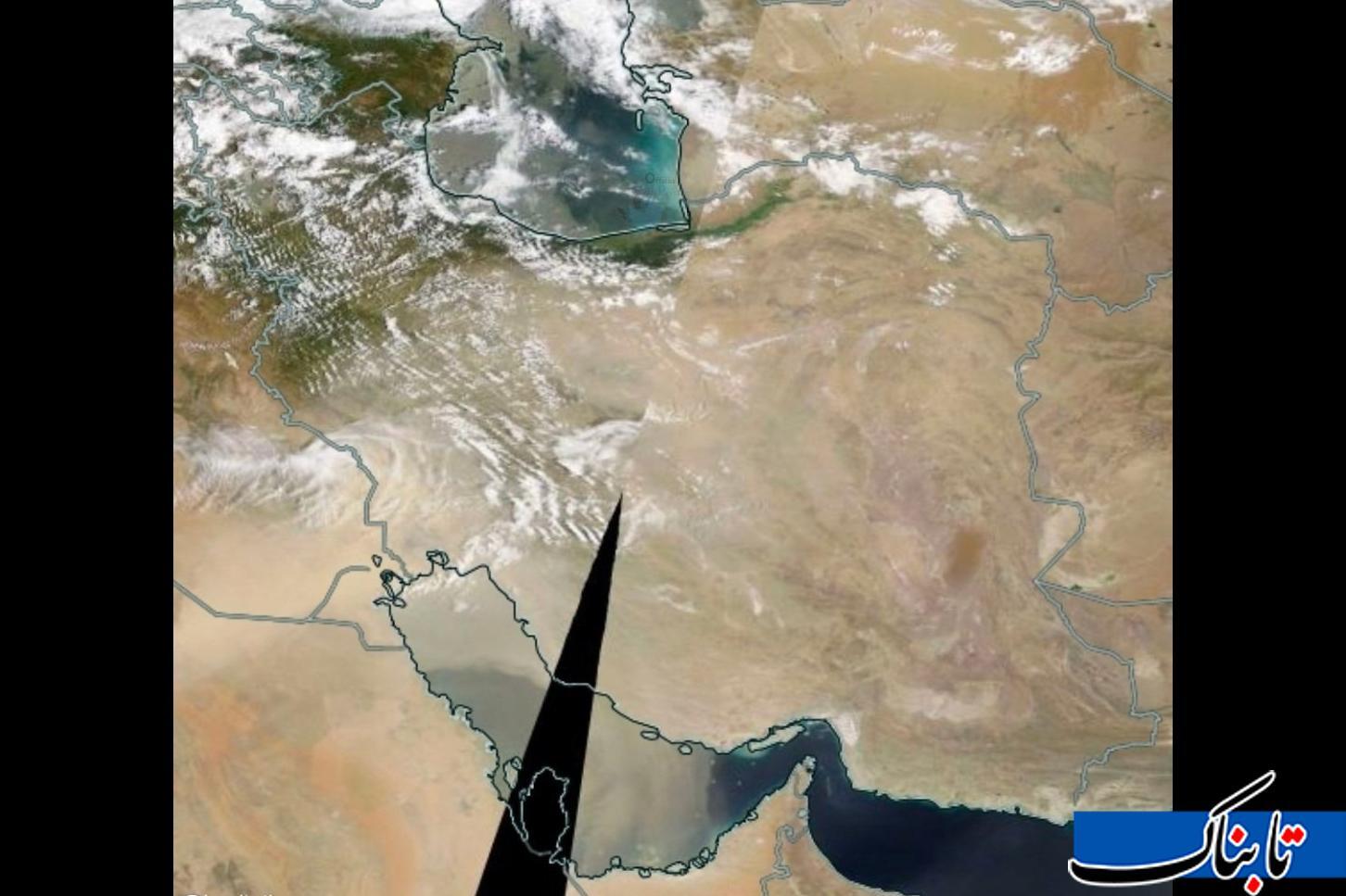 تصویر آخرالزمانی ناسا از آسمان غبارآلود ایران