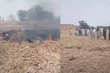 سقوط هواپیمای نیروی هوایی پاکستان