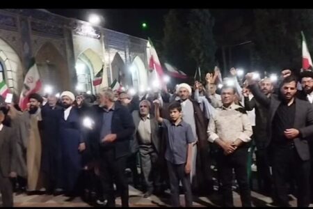 فریاد «جان فدای ایرانیم» کوهبنانی ها در اجتماع هشتاد و سوم