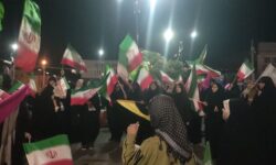 میدان‌داری کودکان سقزی در تجمع خیابانی