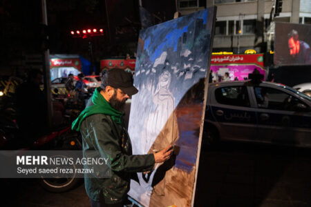 نقاشی هنرمندانه در میدان شکل گرفت؛از «شب‌های ایران» تا «آقای کشوردوست»