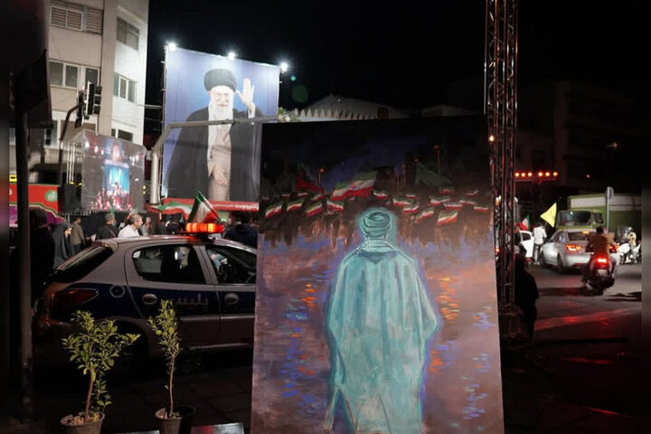 نقاشی هنرمندانه در میدان شکل گرفت؛از «شب‌های ایران» تا «آقای کشوردوست»