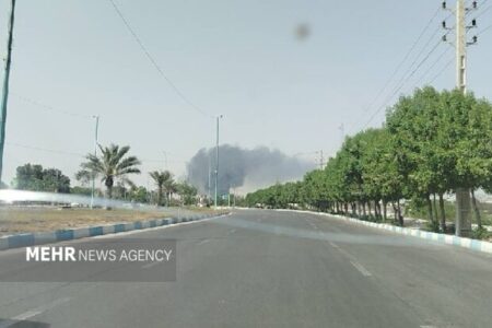 گزارش مهر از منشا دود دیده شده در  منتهی الیه شرقی بندرعباس
